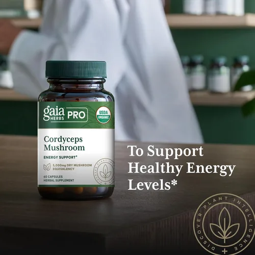 Miniatura 5 de GAIA HERBS PRO Cordyceps Mushroom - 60 Caps