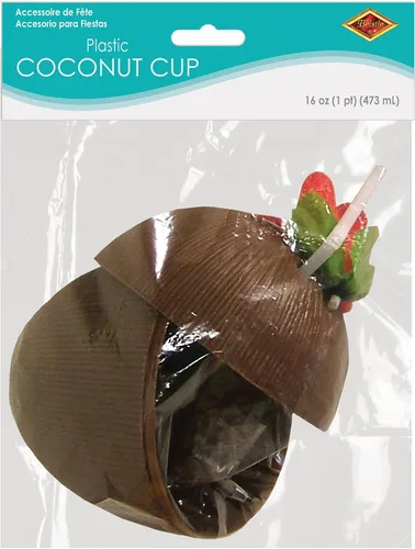 Miniatura 7 de Beistle Taza de coco de plástico