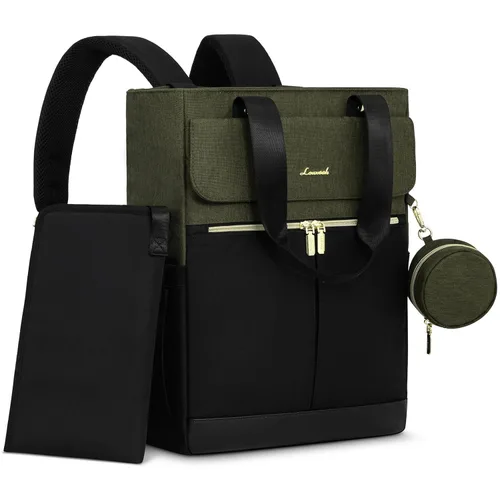 Miniatura 12 de LOVEVOOK Mochila para Pañales, Bolsa Tote para Pañales con Bolsillos Aislados, Bolsa de Bebé para Niñas y Niños con Cambiador, Bolsa Grande