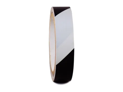 Miniatura 21 de GGR Supplies SST-618C Cinta de seguridad adhesiva de franja de advertencia de peligro negra y amarilla: 2" de ancho x 18 yardas. Negro y amarillo