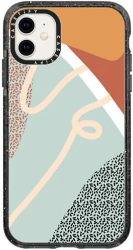 Miniatura 154 de CASETiFY Impact - Funda para iPhone 11 - Flower Power Retro - Negro Transparente