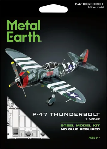 Miniatura 6 de Kit de modelo de metal 3D P-47 Thunderbolt de Metal Earth Fascinations