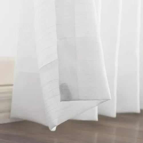 Miniatura 3 de Cortinas traslúcidas blancas de 96 pulgadas de largo, paneles de cortinas plisadas dobles para ventana, 52 pulgadas de ancho x 96 pulgadas de largo