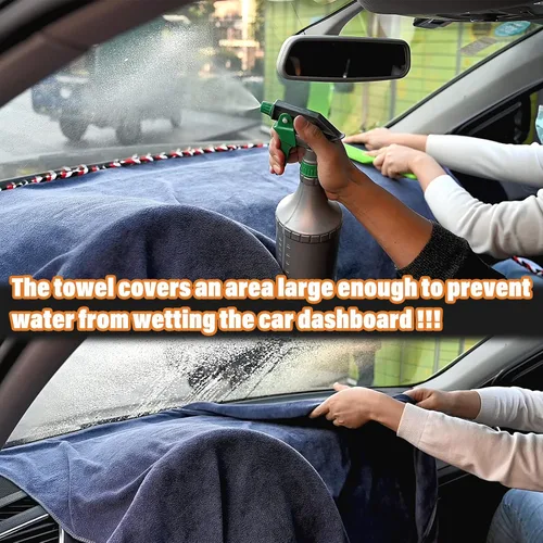 Miniatura 5 de NEWISHTOOL Herramienta de Tinte para Ventanas Alfombra Protectora para Tablero de Automóvil, Toalla de Tela Absorbente para Protección del Tablero