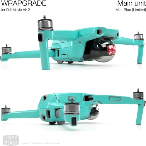 Miniatura 4 de Wrapgrade Unidad Principal Skin Compatible con DJI Mavic Air 2 (Airforce Silver)