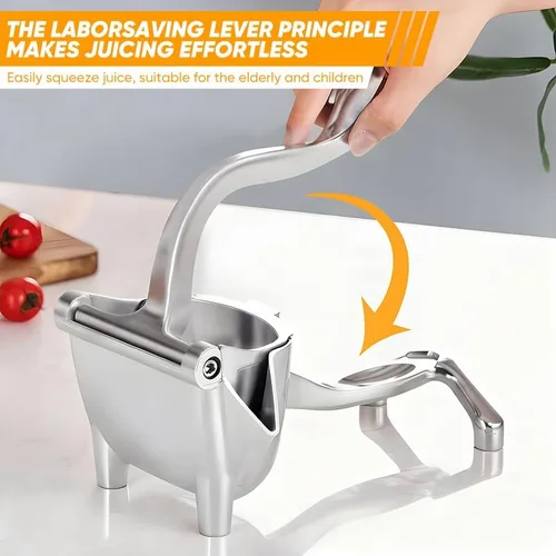 Miniatura 2 de Exprimidor manual, exprimidor de presión manual para una extracción eficiente de jugo, prensa de cítricos de aleación de aluminio para limón