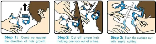 Miniatura 3 de Calming Clipper, Kit de corte de pelo silencioso para niños con autismo y sensibilidad sensorial, diestros