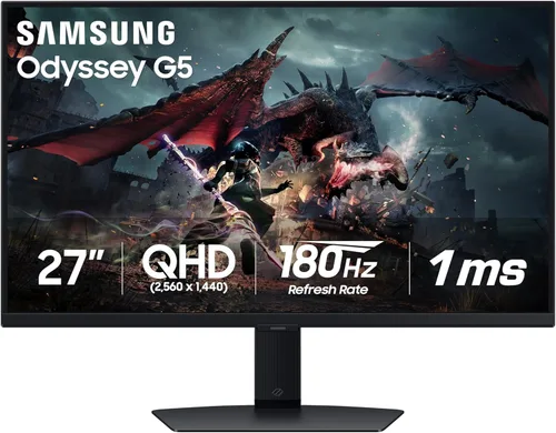 Miniatura 12 de SAMSUNG 32 pulgadas Odyssey serie G50D - Monitor de juegos QHD Fast IPS compatible con G-Sync, 1ms, VESA DisplayHDR 400, 180Hz, AMD FreeSync