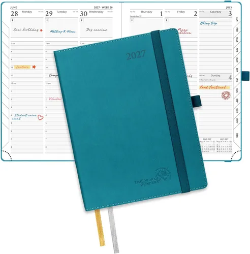 Miniatura 21 de POPRUN Agenda de bolsillo 2026-2027, tamaño del bolso, 4 x 6.25 pulgadas, calendario de bolsillo (julio de 2026 a junio de 2027) para bolso