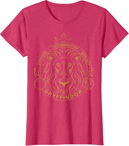 Miniatura 11 de Harry Potter Camiseta Gryffindor Line Art Lion Symbol, Negro