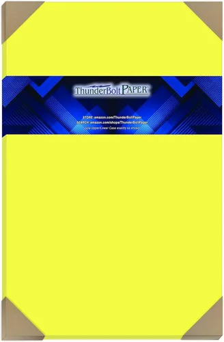Miniatura 12 de 100 cartulina de color amarillo neón brillante fluorescente – 8.5 x 11 pulgadas (8.5 x 11 pulgadas) letra estándar Tamaño del volante – Papel