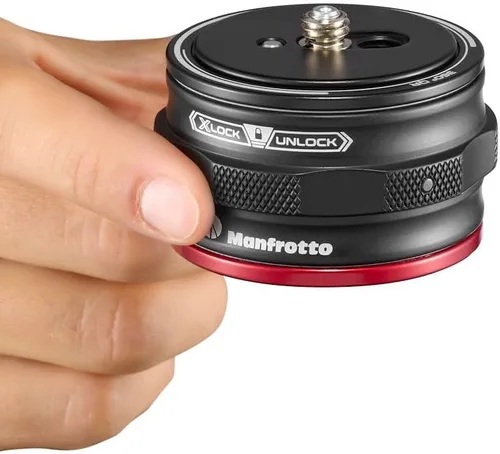 Miniatura 7 de Manfrotto Kit Trípode de 3 secciones, trípode para cámara con cabezal de 3 vías en aluminio con sistema de liberación rápida de movimiento, kit