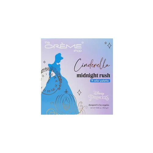 The Crème Shop Paleta de sombras de ojos de princesas de Disney, 9 tonos cautivadores para looks del día a la noche, belleza pigmentada y duradera