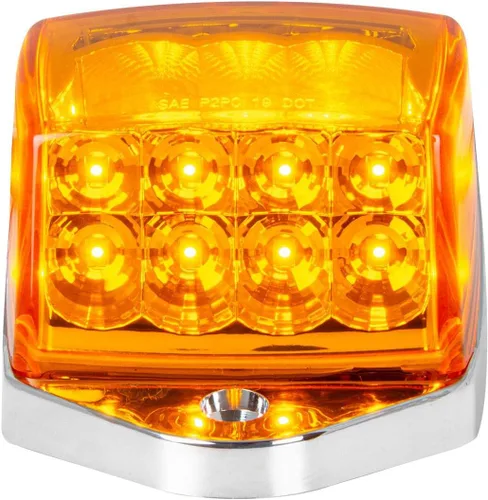 Miniatura 5 de GG Grand General 77564 Spyder Amber/Amber 17 LED Cab Light con carcasa de plástico cromado para modelos Grakon 5000