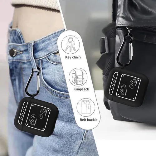 Miniatura 7 de Funda para AirPods Pro de 2ª generación 2022/2023, bonita funda de TPU suave de dibujos animados, diseño elegante de anime Kawaii a la moda