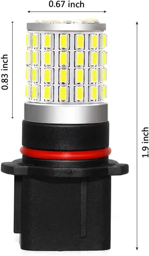 Miniatura 7 de PHINLION Focos LED Superbrillantes 3014 72-SMD P13W 12277 SH23W 6000K Color Blanco Xenón para Luces de Marcha Diurna de Camaro 2010 2011, Juego de 2
