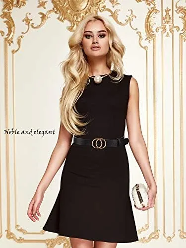 Miniatura 4 de Syhood 2 Pieces Women Leather Belt Soft Faux Leather Jeans Belt Waist Belts for Jeans Dress with Double O-Ring Buckle