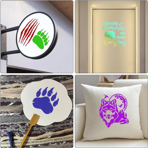 Miniatura 4 de 36 plantillas de pintura de animales – árbol, bosque, plantillas de montaña para pintar en madera, pared, rocas, lienzo, manualidades, decoración 36