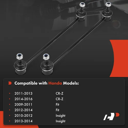 Miniatura 2 de A-Premium 2 x Enlaces de Barra Estabilizadora Delantera Enlaces de Barra Estabilizadora, Compatible con Honda Fit 2009-2014, Insight 2010-2014, CR-Z