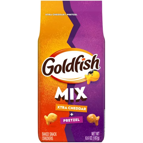 Miniatura 13 de Goldfish Mega Bites Galletas de Queso Cheddar Fuerte, Bolsa de 5.9 Oz