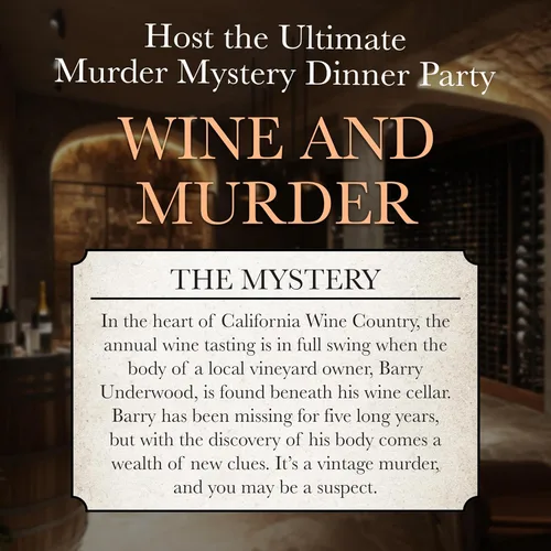 Miniatura 5 de Murder Mystery Party, A Taste for Wine & Murder, Murder Mystery Party Game to Host Your Own Murder Mystery Night