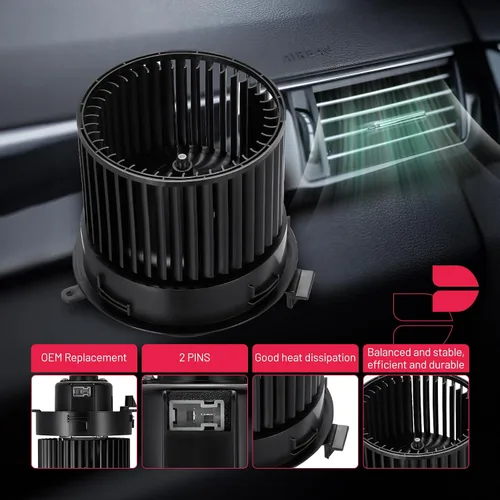 Miniatura 4 de BDFHYK Motor Ventilador de Calentador de CA 75103 Compatible con Nissan 2013-2023 Leaf, 2018-2019 Sentra, Conjunto de Motor Ventilador HVAC