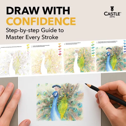Miniatura 6 de Castle Art Supplies - Juego de lápices de acuarela 120 pigmentos vibrantes para mezclar, dibujar y pintar Para adultos y profesionales