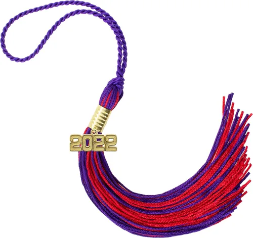 Miniatura 155 de Borla de graduación Aqua 2022, todos los colores escolares disponibles, fabricada en Estados Unidos