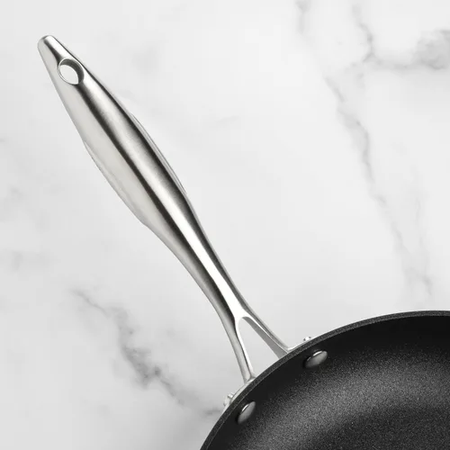 Miniatura 4 de Scanpan Sartén CX+ de 11 pulgadas con tapa de cristal, antiadherente Stratanium Plus, acero inoxidable de 5 capas