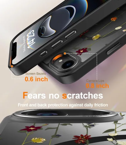 Miniatura 579 de Goodon para iPhone 15 Pro Max con protector de pantalla de privacidad, compatible con Magsafe, funda translúcida mate a prueba de golpes - Linda