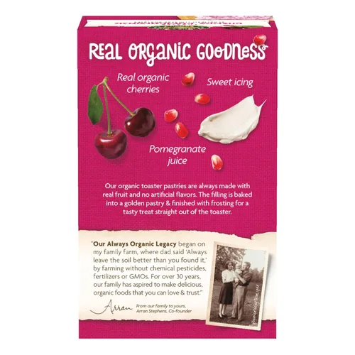 Miniatura 6 de Nature's Path, pasteles glaseados orgánicos de cereza y granada para tostador, 11 oz (Paquete de 1), sin transgénicos