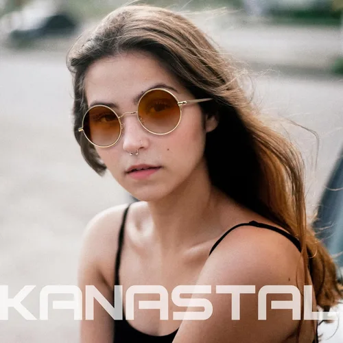 Miniatura 10 de KANASTAL Gafas de sol redondas polarizadas para mujeres y hombres, estilo hippie con protección UV400