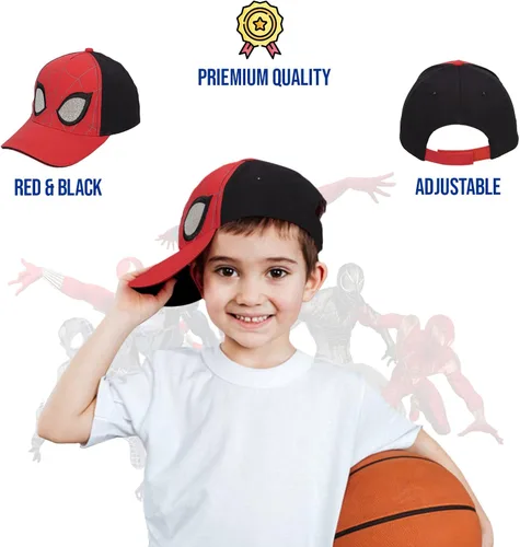 Miniatura 2 de Marvel Spiderman Hat for Boys, Breathable Spiderman Baseball Cap for Toddlers, Boys Ages 3-9