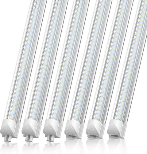 Miniatura 9 de CNSUNWAY - Luz LED de tienda de 2 pies, 20 W, 3000 lúmenes, lámpara LED T8 de luz diurna de 5000 K, forma de V, alto rendimiento, luces de tienda