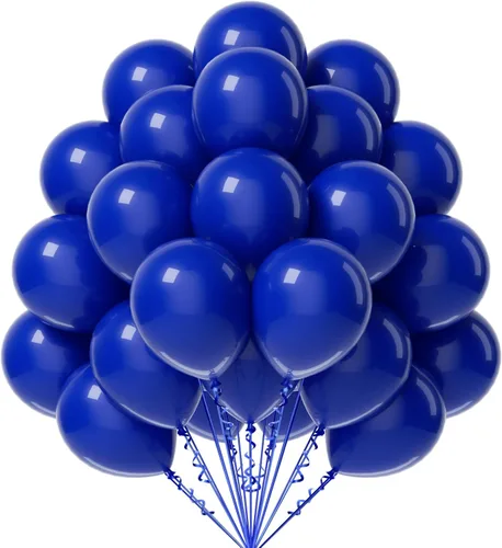 FOTIOMRG Globos Azul Real de 12 pulgadas, Paquete de 50 Globos de Látex de Fiesta Azul Real Calidad Helio para Cumpleaños Graduación Baby Shower
