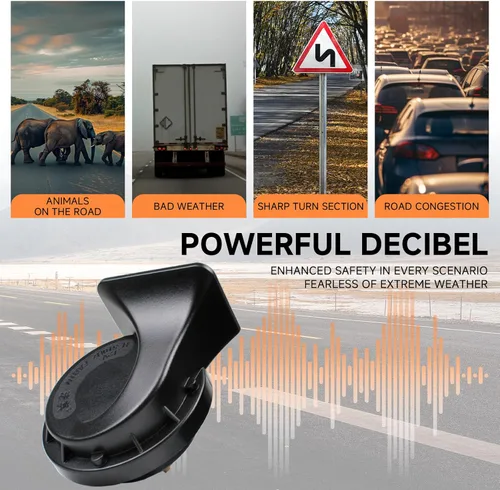 Miniatura 2 de FARBIN Bocina Compacta para Automóvil de 12V Bocina Fuerte de Tono Alto 510HZ Impermeable Universal para Cualquier Vehículo