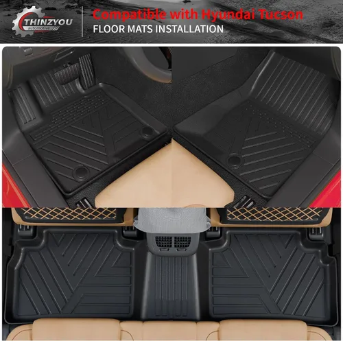 Miniatura 2 de Alfombrillas compatibles con Toyota 4 Runner 2013-2024, 7 asientos, forro de carga, forro para maletero, protectores para asiento trasero
