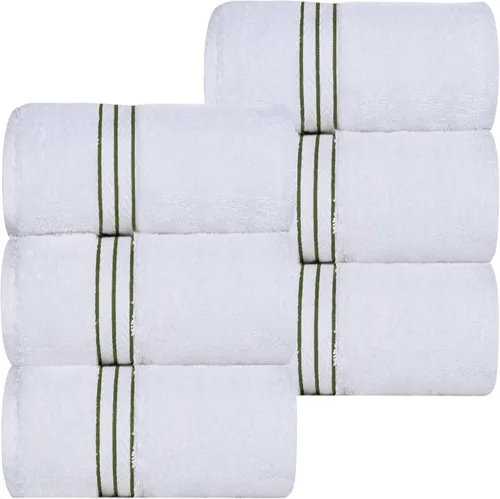 Miniatura 33 de Juego de toallas de baño de algodón turco ultra suave de Superior, juego de 2 piezas, toallas para la ducha, baño, artículos esenciales para el Latte