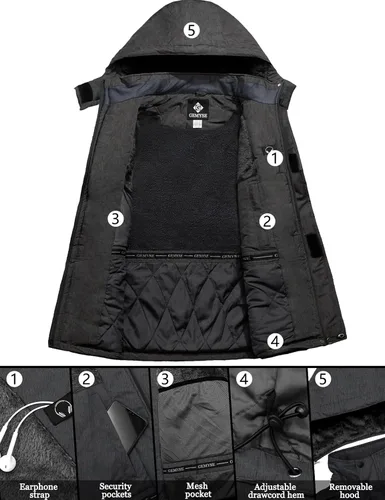 Miniatura 3 de GEMYSE Men's Mountain Waterproof Ski Snow Jacket Winter Windproof Rain Jacket