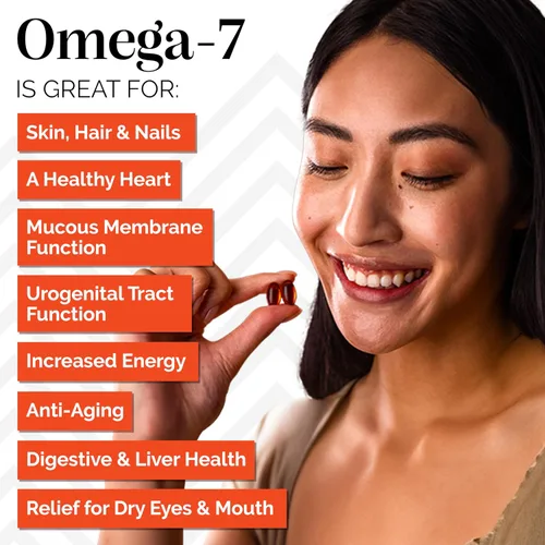 Miniatura 3 de sibu Cápsulas blandas Omega-7, aceite de espino amarillo del Himalaya orgánico prémium (60 unidades, suministro para 30 días) – Suplemento para una