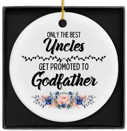 Miniatura 8 de Only The Best Friends Get Promoted to Auntie - Adornos de cerámica para mujeres, regalo para mujeres, anuncio de bebé, árbol de Navidad, adornos