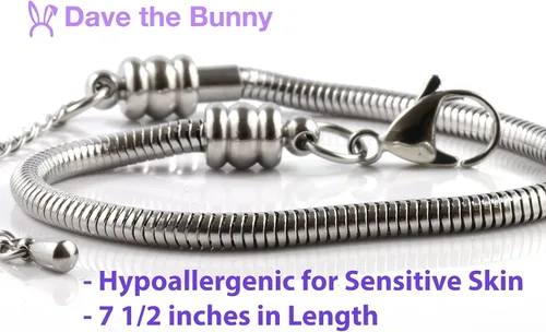 Miniatura 3 de Dave The Bunny Pulsera de cadena de serpiente de San Jude