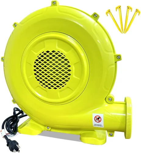 Miniatura 7 de Soplador de casa de rebote de 480 W, soplador de aire de 0.6 HP para casas de rebote al aire libre, toboganes, puentes, cabina de pintura y otros