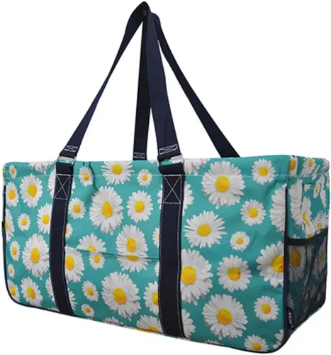 Miniatura 34 de NGIL Bolsa de comestibles reutilizable extra grande plegable de gran tamaño para comestibles, almacenamiento, picnic, playa, Flecha-negro