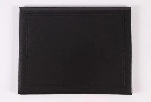 Miniatura 2 de Cubierta para diploma de 8.5 x 11 pulgadas, cubierta de graduación, certificado, portadocumentos de cuero liso, tamaño carta Negro C