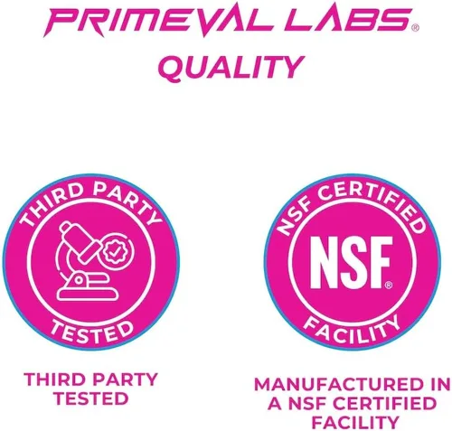 Miniatura 5 de Primeval Labs Concentrado de Proteína de Suero Puro Crecimiento y Recuperación Muscular Fórmula Fácil de Mezclar Pastel 20 Porciones