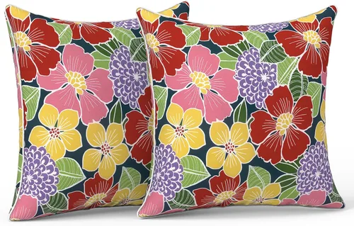 Miniatura 76 de LVTXIII Juego de 2 almohadas lumbares para patio, 12 x 20 pulgadas, resistentes a la decoloración, para exteriores con interiores, cojines lumbares