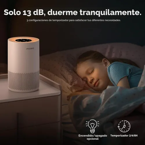 Miniatura 7 de Purificadores de aire para el hogar habitaciones grandes de hasta 1200 pies cuadrados, MOOKA H13 True HEPA Purificador de aire para dormitorio