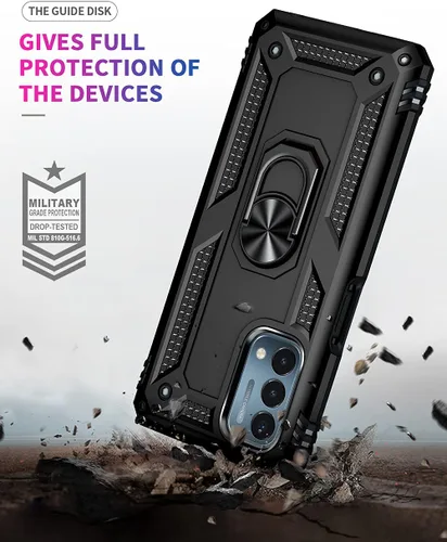 Miniatura 5 de Funda para OnePlus Nord N200 5G, con protector de pantalla, [grado militar] 16 pies, cubierta probada contra caídas con soporte magnético
