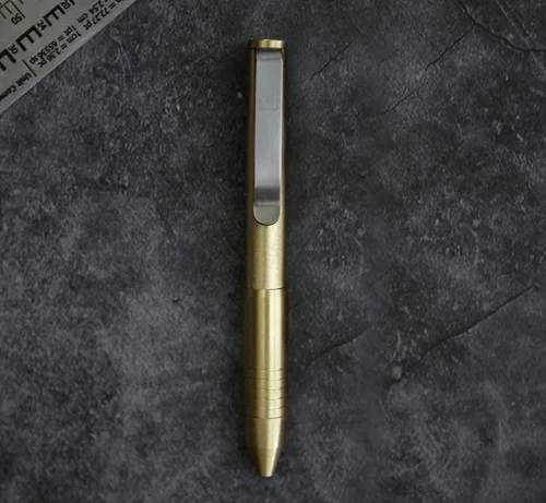 Miniatura 4 de BIG IDEA DESIGN Bolígrafo Pocket Pro de latón (tono amarillo)